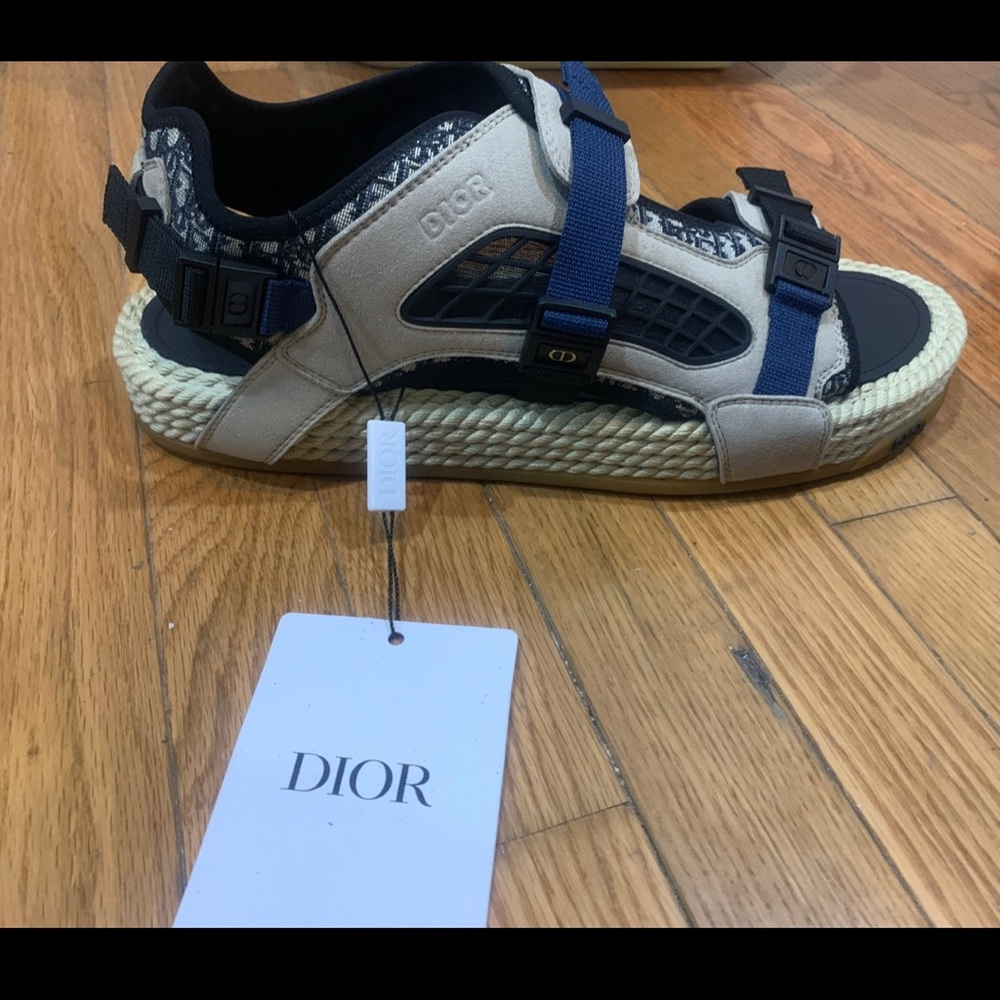Dior blue/beige sandals … excellent condition